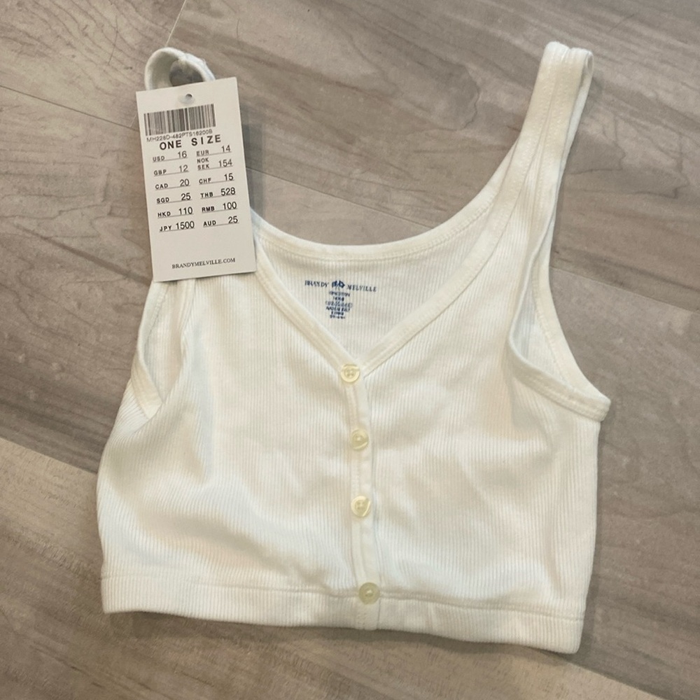 Brandy Melville button down tank